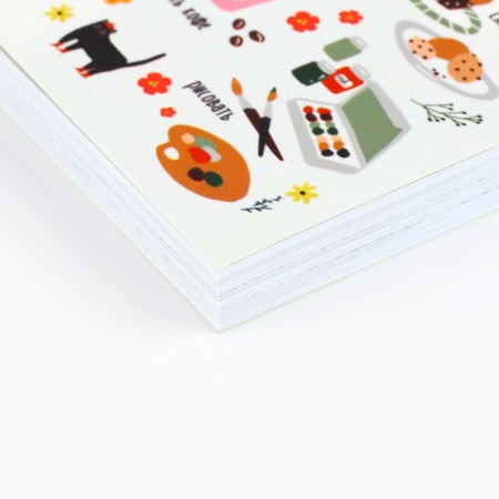 Funny in the soft cover A6+, 100 sheets "Happiness"-1