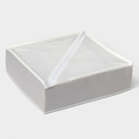 Organizer for linen 7 cells LadOM, 34x30.5x10 cm, beige color-5
