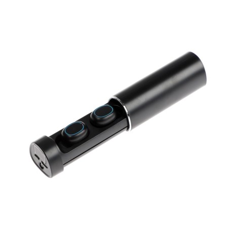 Wireless headphones VBT 1.16, TWS, vacuum, BT5.0, 40/250 mAh, flashlight, black-9