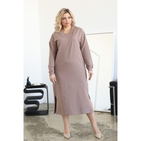 Female dress, size 52, beige color