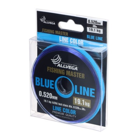 Monophile Fine Allvega Fishing Master, diameter 0.520 mm, test 19.1 kg, 30 m, blue-1