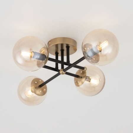 Ceiling chandelier Citilux "Pamela" CL144145, 4x40W, E14, colorful color-2
