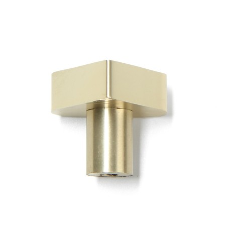 Furniture button “Heart” handle, satin gold color-5