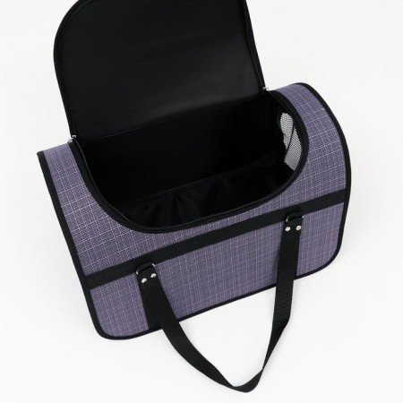 Bag - carrying for animals, with a hatch, 46 x 28.5 x 29 cm, a mix of flowers-6