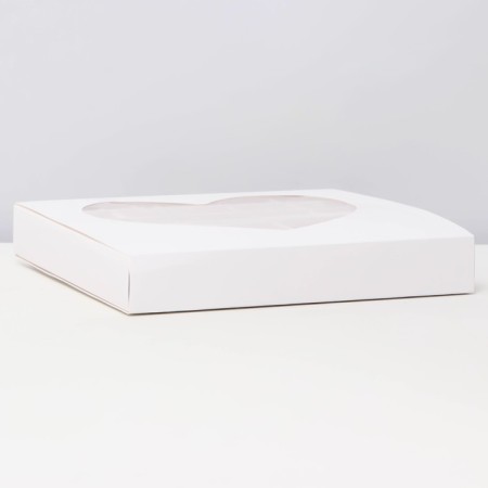 Box for sweets 25 pcs, 22 x 22 x 3.5 cm, white-2