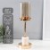 Summary Metal, glass for 1 candle d = 9.5 cm "Juno" gold 13x13x39 cm