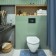 Bathroom soft rug, 50x80 cm, blue color