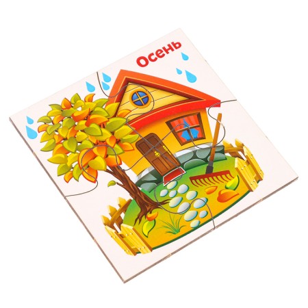 Developing puzzles from wood "Seasons"-3