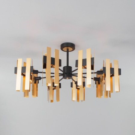 Ceiling Lamp EUROSVET SPADA 70116/8, E14, 8x60W, 740x740x360 mm, black color black
