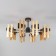 Ceiling Lamp EUROSVET SPADA 70116/8, E14, 8x60W, 740x740x360 mm, black color black