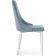 STULL OF THE METALAL CARA Kora Metal/velor, White/Blue 47x57x89 cm