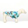 Dog shirt "Tropics", XS (DS 20. OG 28, Osh 19 cm), Blue
