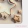 House rug of the share "Stars 3D", 38 × 58 cm, beige color