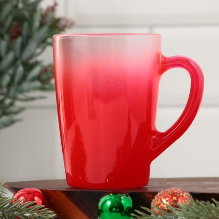 New Year's glass mug with gradient "Happiness in NG", 300 ml-1