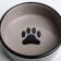 Ceramic bowl "trace with a cat" 300 ml 12.5 x 4.5 cm, black-gray