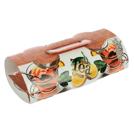 Tea Set "Romashkovo Field", 200 ml, in a suitcase-11