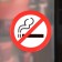 Sticker sign "Smoking is prohibited", 18 × 18 cm