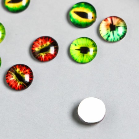Decor for creativity Glass "Snake Eye" set 10 pcs-2