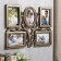 Photo frame plastic in 5 photos 10x15 cm "Tree with leaves" Dark gold 34x45x2 cm
