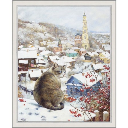 Reproduction of the picture "Gorodok", 40x50, frame (45-A355)