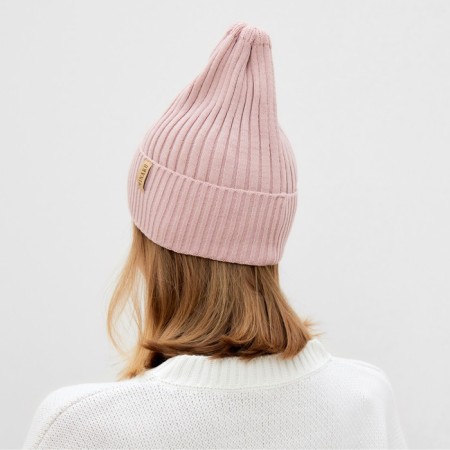 Women's hat Minaku "Truffel" color Powder, size 54-56-2