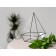 Florarium "Pyramid with the base" (seams copper)