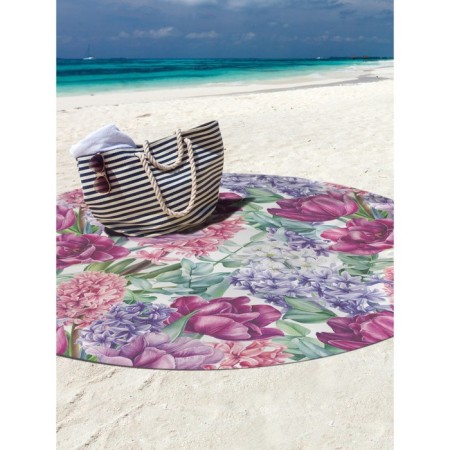 Pareo and beach rug "Spring mood", d = 150 cm-2
