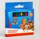 Wax pencils, set 12 colors, height 8 cm, diameter 0.8 cm, puppy patrol