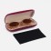 Case for glasses on the cracker, red color