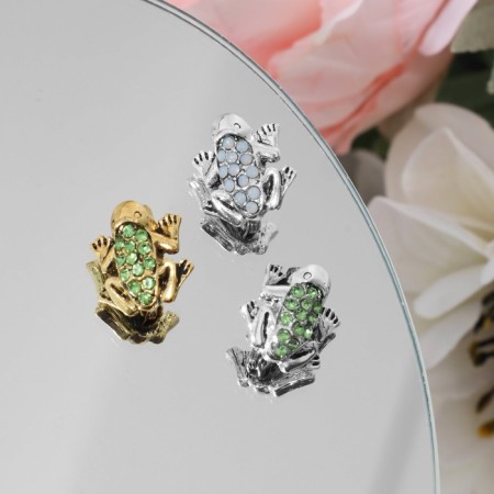 Brooch "Frog" mini, color mix (indivisible packing 12 pcs., Price per pcs.)-1