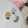 Brooch "Frog" mini, color mix (indivisible packing 12 pcs., Price per pcs.)