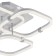 Ceiling light ESCADA, 10280/3LED. 1x77W, LED, 4870LM, 3000/4000/6500K, 580x605x160 mm, chromium color