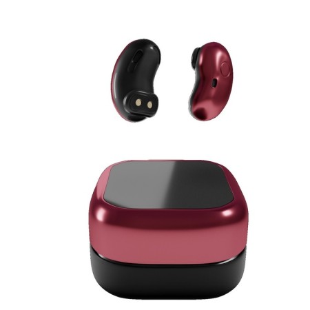 Headphones More Choice BW22S, TWS, wireless, vacuum, BT 5.1, 200mach, microphone, red-2