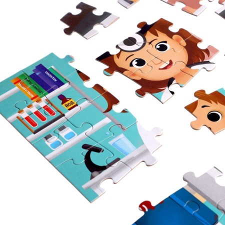Puzzle with a flashlight "Cabinet of a doctor", 63 details-4