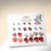 Pusets 12 pairs "hearts" romance, colored in gold