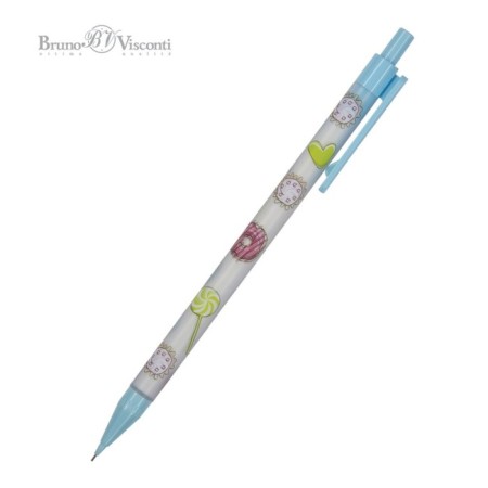Mechanical pencil 0.5 mm BrunovisConti. Icegraphix "Sweet mood. Donuts", NV, plastic case