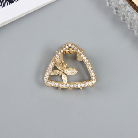 Hair crab "Florence" corner, 3.5 cm, gold-1
