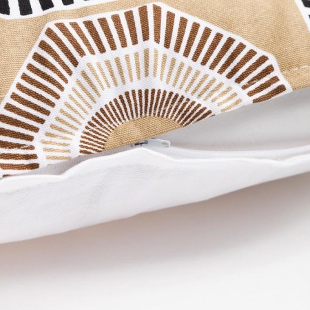 Decorative pillowcase 40x40 cm, Circle Beige, 100% cotton-5