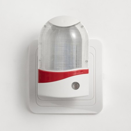 A nightlight with a light sensor, 4_LED x 1 W, 9 cm b (220V) plastic mix risalux-7