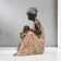 Souvenir Polystone "African with a child" under a tree 18.5x17.5x10.5 cm