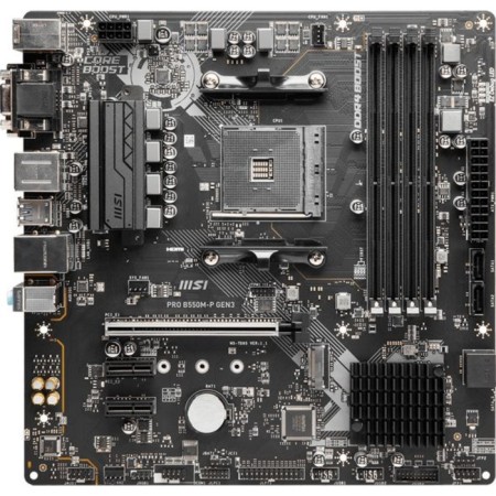 MSI PRO B550M-P GEN3 SOC-AMD B550 4XDDR4 MATX AC'97 8ch (7.1) GBLAN RAI 10044