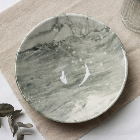 Ceramic plate "Stone", 20 x 5.5 cm, 600 ml, gray color-2