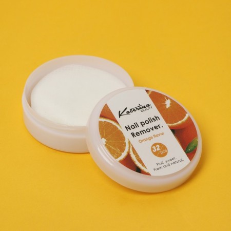 Napkins for removing varnish, gel polish, aroma of orange, 32 pcs