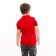 Polo T -shirt for a boy, color red/print mix, height 152 cm