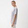 Women's T-shirt Minaku Oversize Fit: Light gray color, river 42