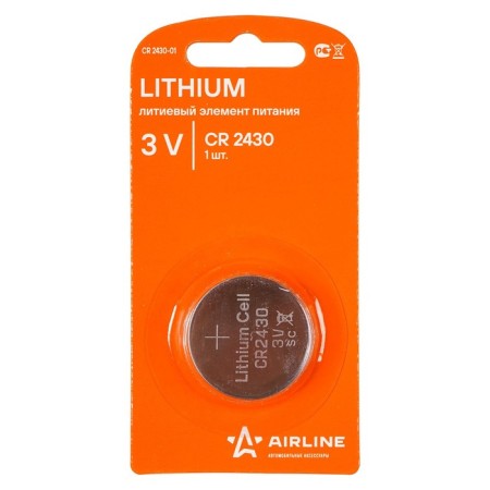 CR2430 3V battery for radiation radiation lithium 1 pc.