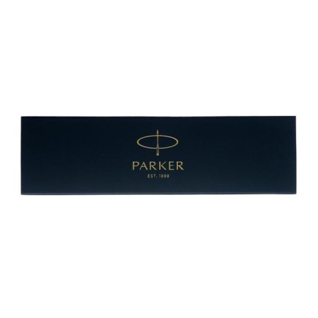 Ballpoint pen Parker Im Achromatic Black BT, stainless steel case, black matte, blue ink-5