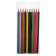 Pencils 12 colors, wooden body, triangular