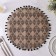 Serving napkin on the table "Safari", d = 38 cm, black color