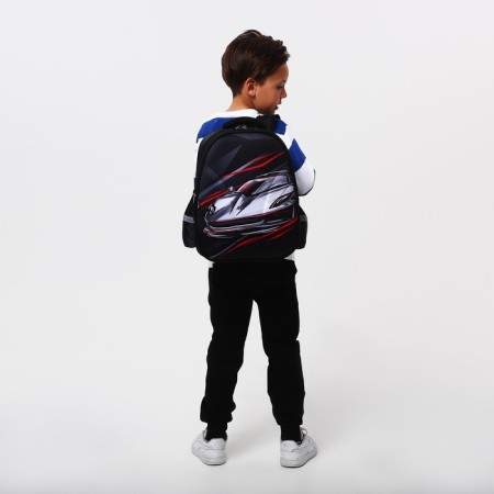 School backpack 39x30x14 cm "September 1: Machine"-11